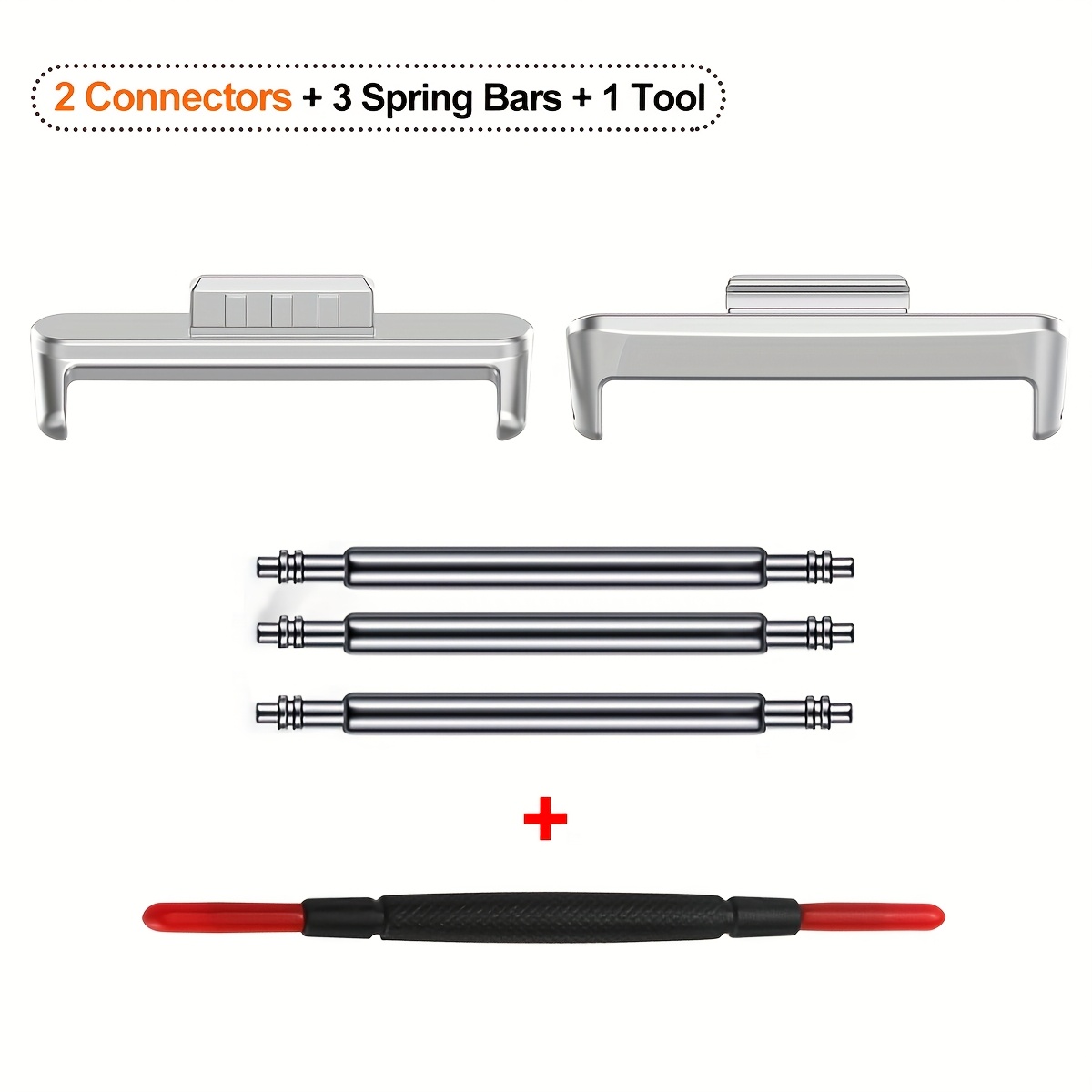 Image of 6pcs/set 18 20 22mm Adapters For Huawei Watch Fit Strap Converter Smartwatch Metal Connector Accessories For Huawei Watch 3 Band Connector