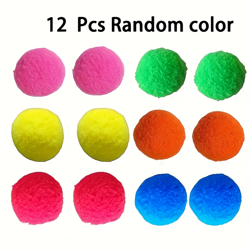Image of 12pcs Reusable Water Balls, Soft Absorbent Splash Water Balls Summer Outdoor Water Fight Toys For Kids Pool Beach Backyard , Random Color