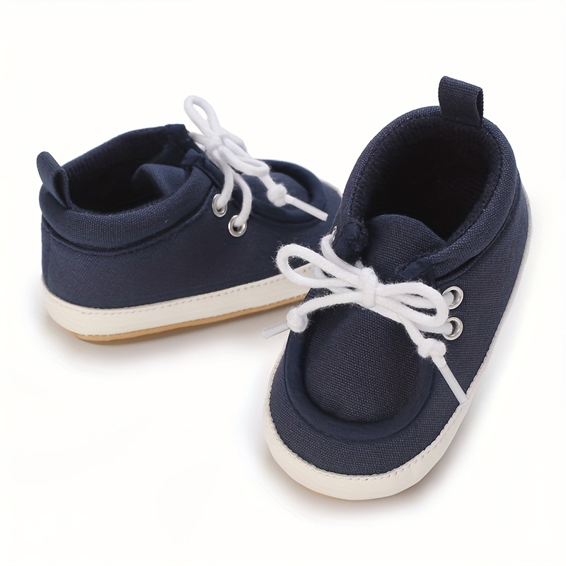 baby boys first walking shoes low top lace non slip rubber Temu