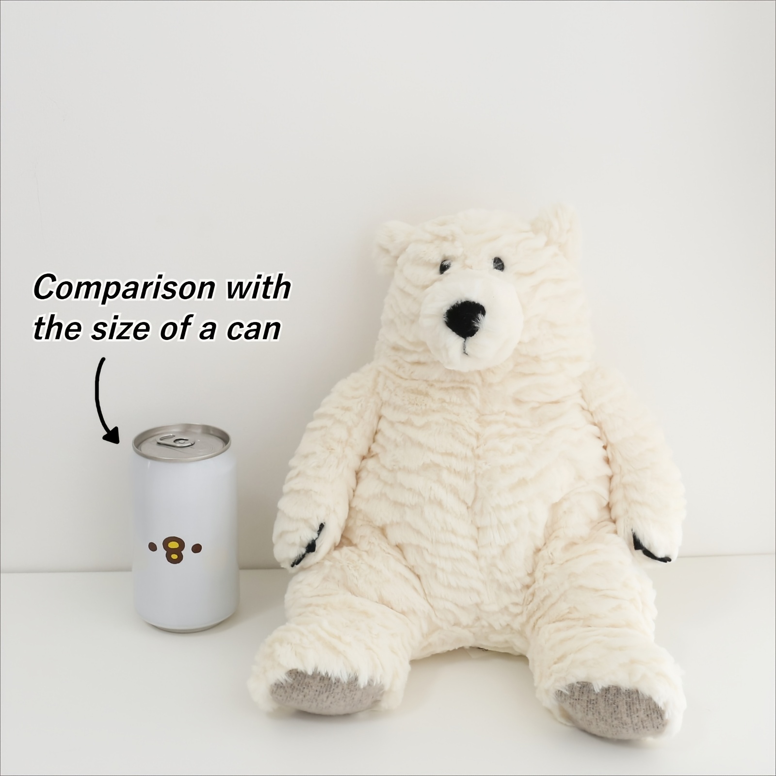 TEMU Polar Bear Stuffed Animals Teddy Bear Baby Toys Plush Toys Dog Toys Plush Animals Puppy Toys Throw Pillows For Couch Gifts For Girls