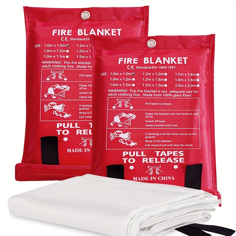 

Flame Resistant Fire Protection Blankets For Home, Kitchen, School, Bbq, Car, Office, Warehouse