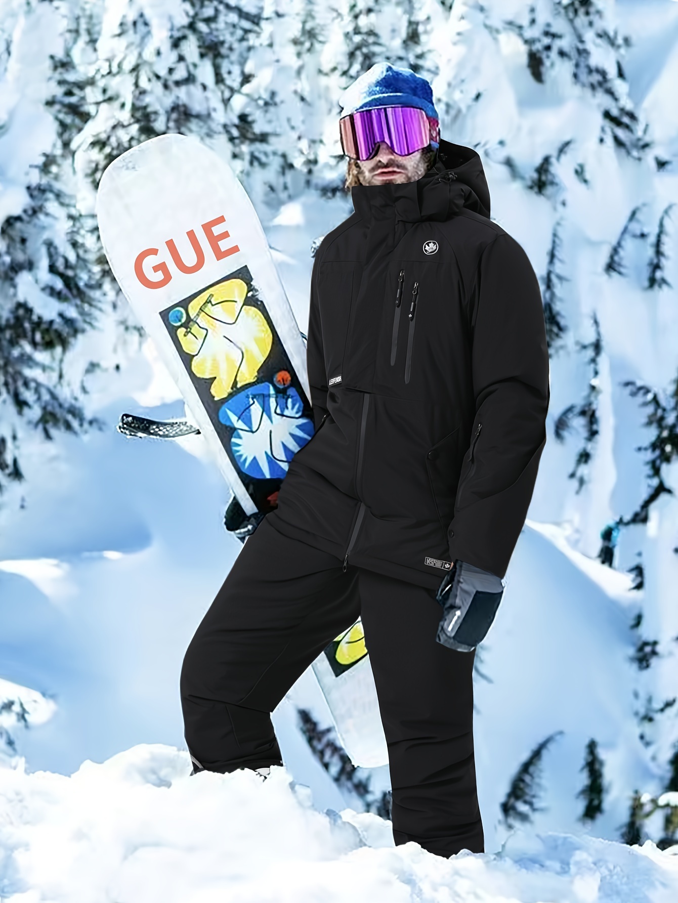 snowboarding jacket sold on Temu United States