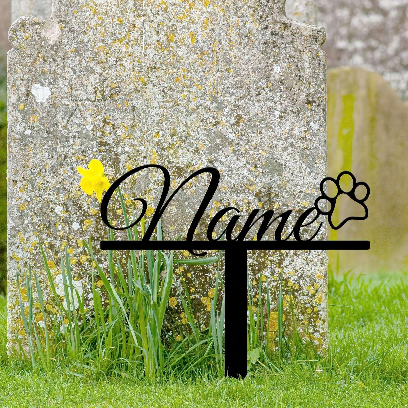 Personalized Pet Memorial Marker with Custom Name & Date