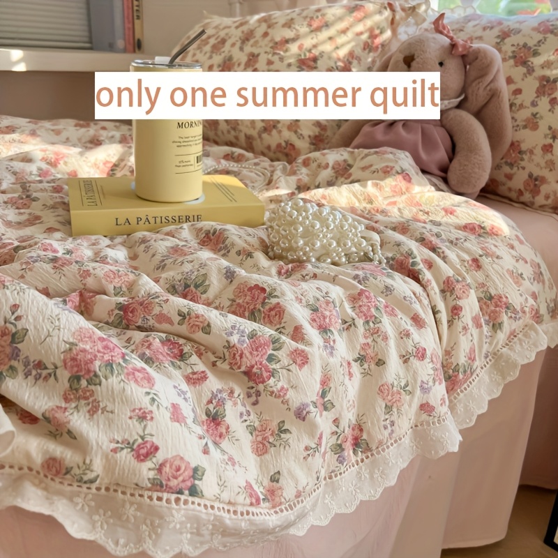 TEMU 1 coperta e morbida, trapunta in stile - e traspirante, lavabile in lavatrice, trapunta rinfrescante, adatta a , perfetta per camera da letto,