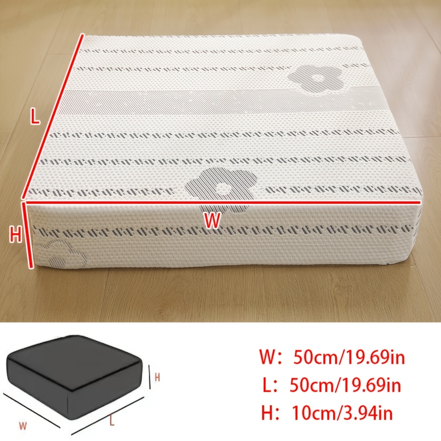 TEMU 1pc Comfortable Seat Cushion, Pet-friendly With Zipper Design For Removable And Washable Cover. Filled With Thick Sponge, Decor. Multi-use As