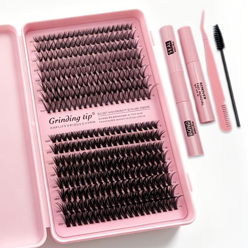 30d 50d Eyelash Extension Kit 8-16mm Cluster Lashes With Glue And Application Tool Natural Wispy Volume False Eyelashes Set Reusable