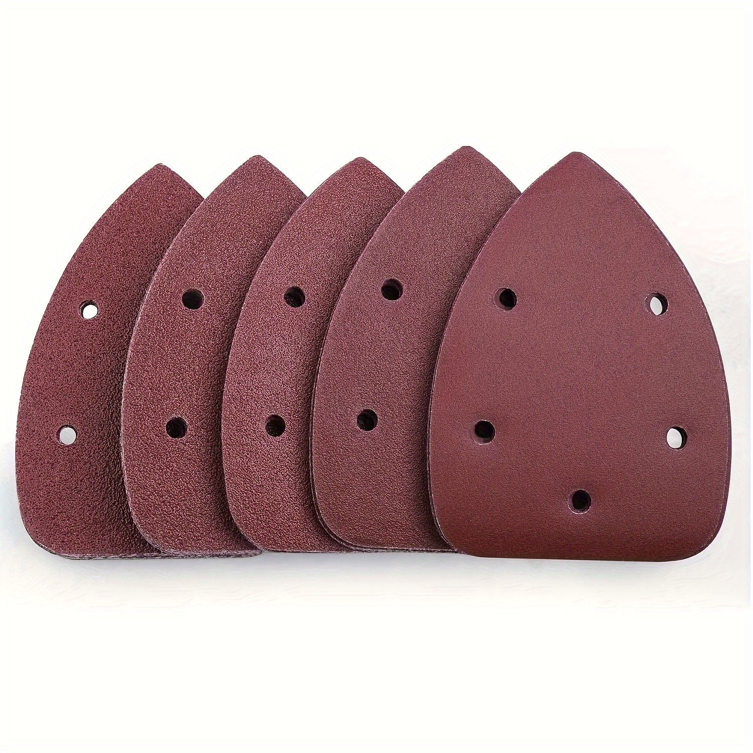 

50pcs Mouse Detail Sander Sandpaper 40/60/80/100/240 Grits Hook And Loop Assorted Sanding Paper Suitable For Multi-sander