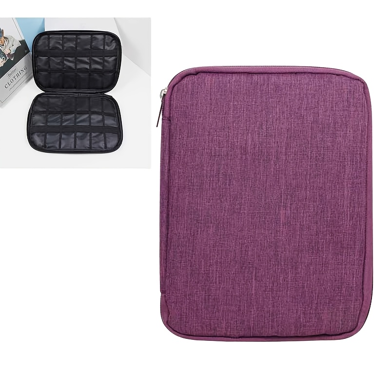 Image of Luggage Organizer Watch Strap Storage Case - Ideal For Travel Storage. Features 12 Elastic Loops To Hold 12 Watch Straps And Other Watch Accessories. Internal Accessories Not Included
