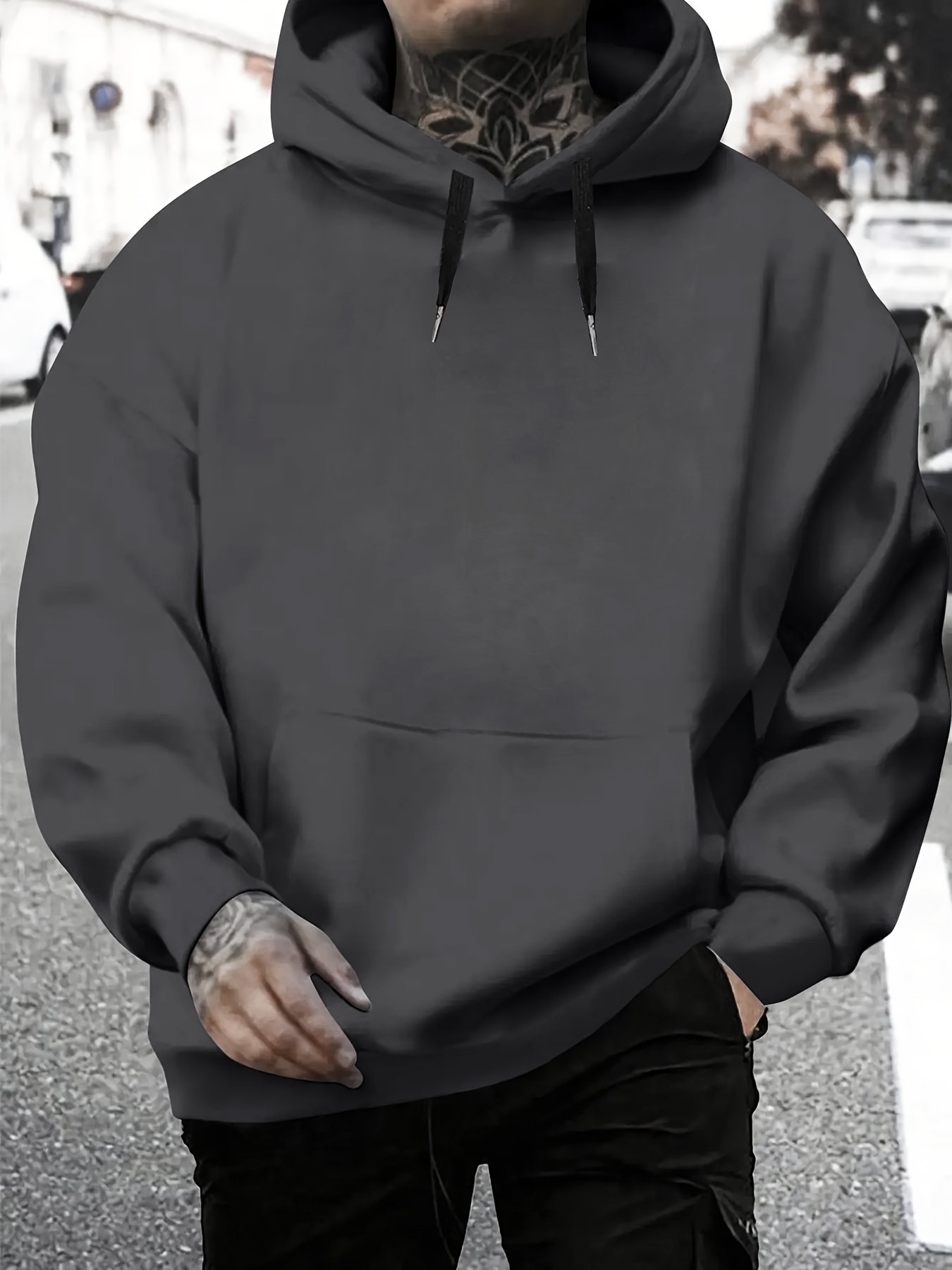 Oversized Hoodie Mens Blank Hoodies 270g Thick Blank Hoodies