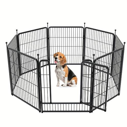 dog playpen portable pet fence for outdoor rv trips and camping 60 cm panels for puppy and small dogs
