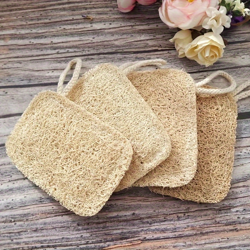 

Sustainable 4/6pcs Loofah Sponge Set - Biodegradable, -resistant Kitchen Cleaning Pads For Grease & Stain Removal