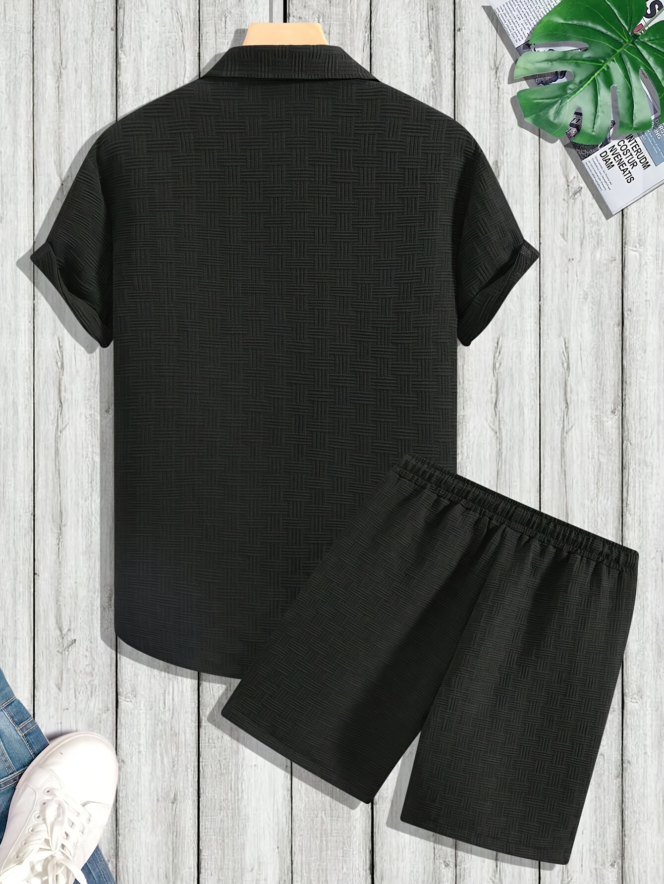 Teesmen Tee Shirt Homme Lot de 5 Sport Décontracté Polyester à Manches Courtes Unis à Col Rond Respirant Tshirt (Lot 4, M