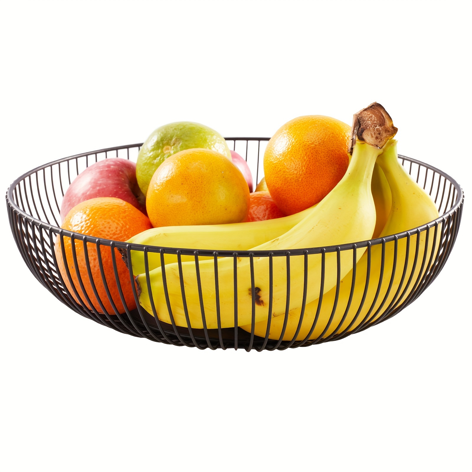 

1pc Fruit Bowl And Fruit Basket Organizer For Kitchen Countertop, Fruit And Vegetable Basket, Banana Container, Metal Storage Rack, Home Storage & Organization, Kitchen Accessories