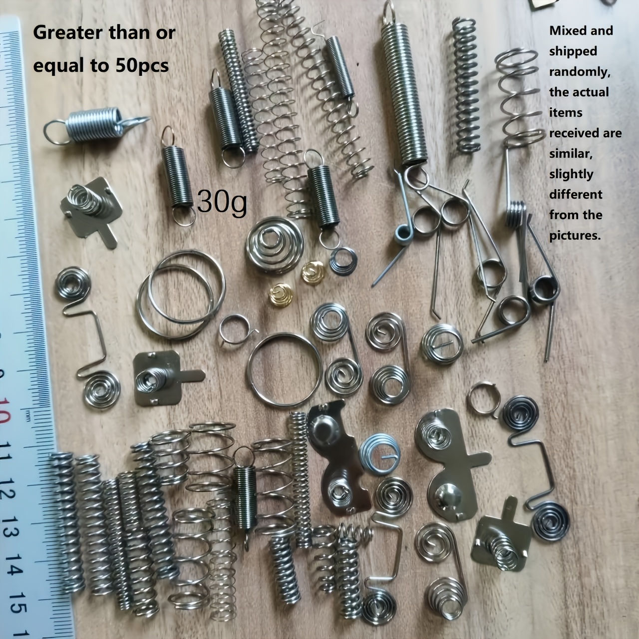 30g Assorted Spring Compression Spring Extension Spring Spring Repair Additions (random Assortment, Actual Item May From Picture)