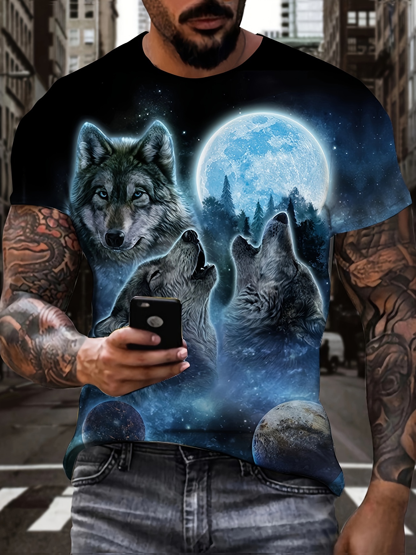 Wolf Shirt - Temu
