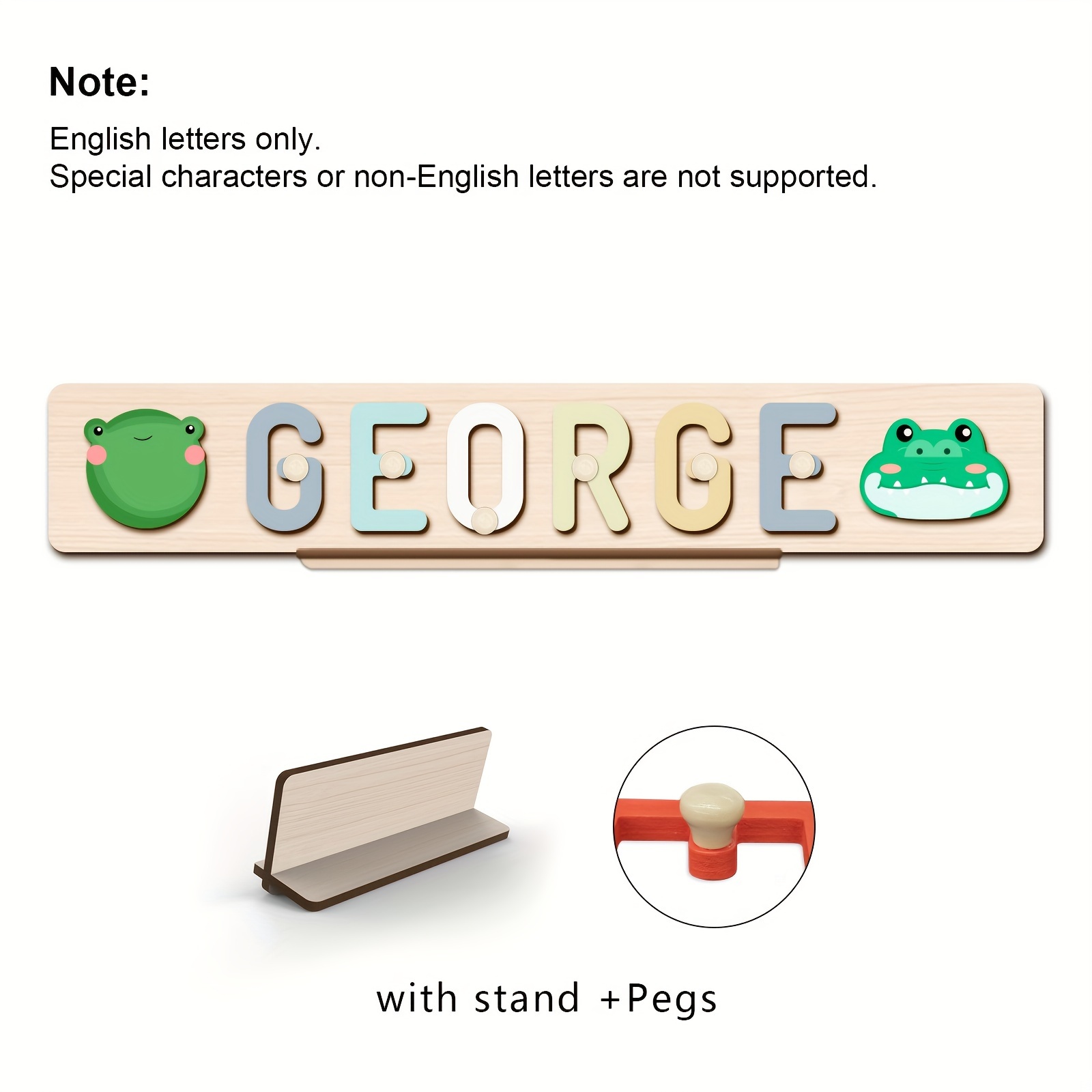 Original Custom Name Puzzle, Interactive Letter Puzzle Toy