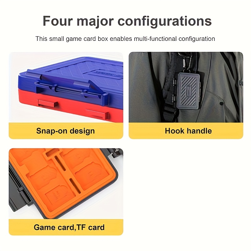  for switch 2 game card case with 24-slot storage, high quality & dustproof design, anti-oxidation protection, ergonomic grip & portable carrying case for switch oled/ns - durable abs material, compatible with for switch 2 console & oled model, travel-friendly accessory organizer, gaming storage, , sturdy construction, storage solution, travel Product details 5