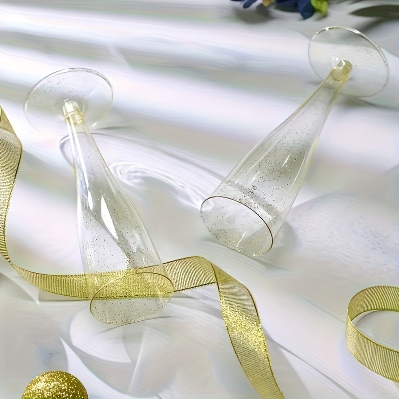 50 25pcs plastic flutes glasses wine glass - Temu