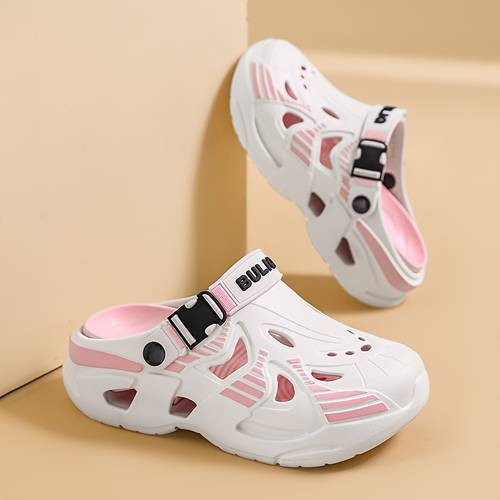 2026 mecha style thick soled clog sandals unisex height increasing breathable slides trendy casual women shoes
