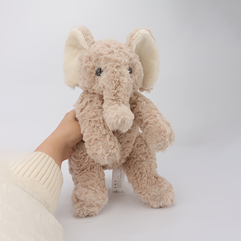 Image of Cute Elephant Plush Toy Stuffed For All Ages Companion Adorable Gift For As Valentine's Day And Easter Room Decor Festive Party Occasions