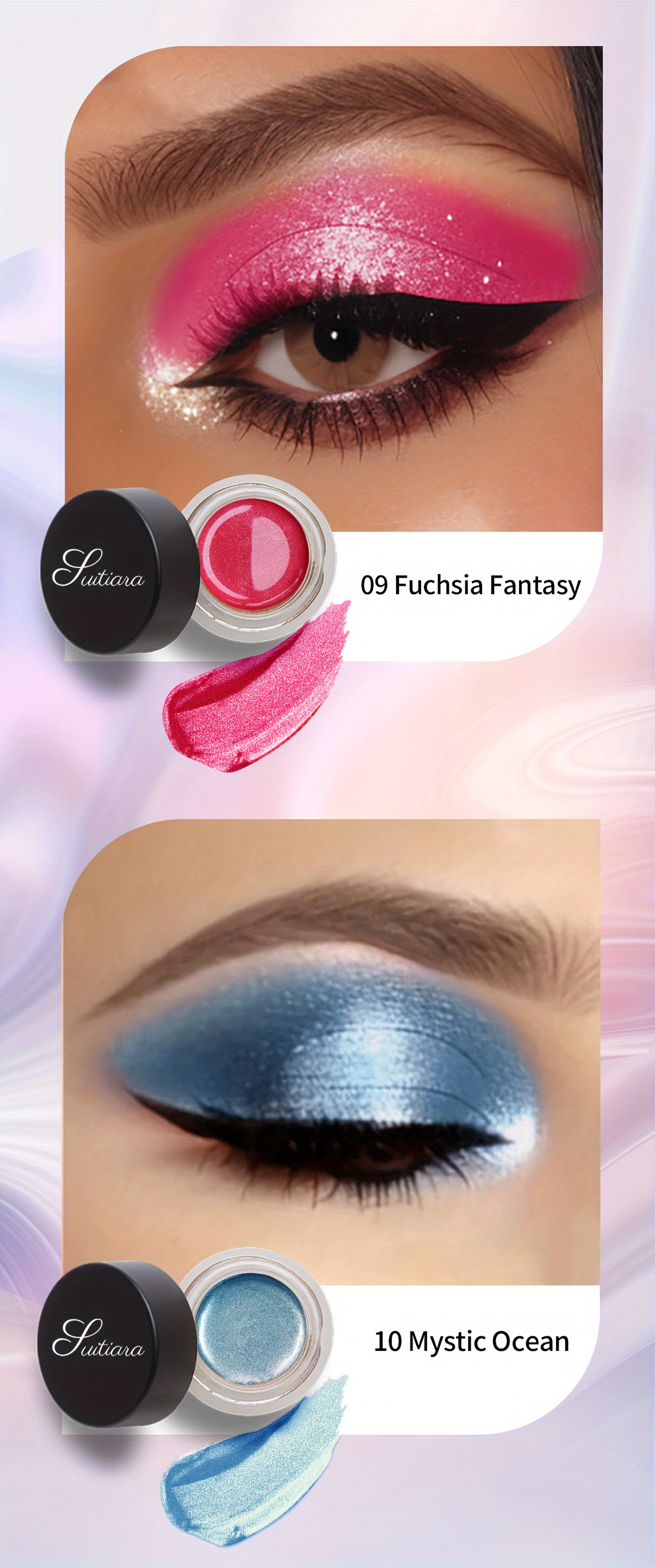 1pc Rose Bronze Galactic Glimmer Gel Eyeshadow | Enchanting Sparkling Jelly Texture, Long-lasting, Waterproof, and Easy to Apply | Bewitching Single-Color High-Shine, Non-Caking, Smooth Application, High-Shine Women'S Makeup, Perfect for Christmas