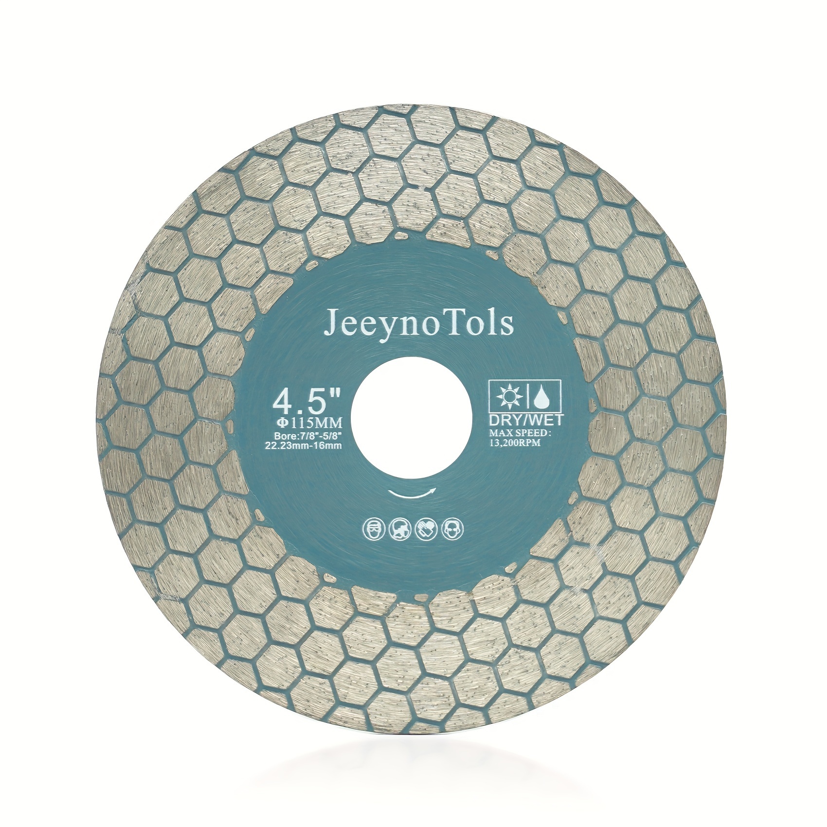 4.5"(115mm) Circular Disc - Tile 7/8"-5/8" For Polishing Cleaning Surface Granite Concrete Stone Cement Marble, Hole Drill Bit, Tile Drill Bit, Dry Tile Bit, Tile
