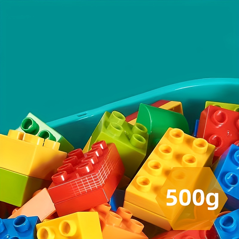 500g Large Granule Bag Of Puzzle Building Blocks, Fun Assembly Block Base, Toy To And Imagination, Holiday Gift, Birthday Present, Halloween, Thanksgiving, Christmas Gift