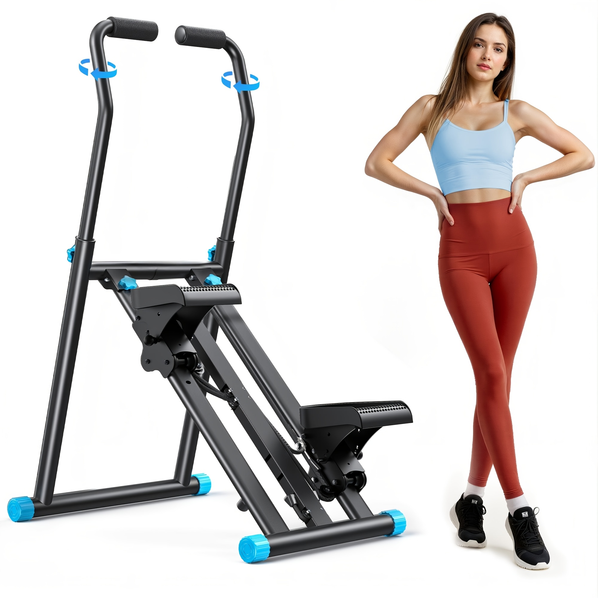 Image of Merach 2026 Stair Stepper Pro, For Home With Adjustable 3 Levels Resistance, Folding Cardio Vertical Climber Machine, Stair Master With Adjustable Handlebars For Home, Office, Fitness
