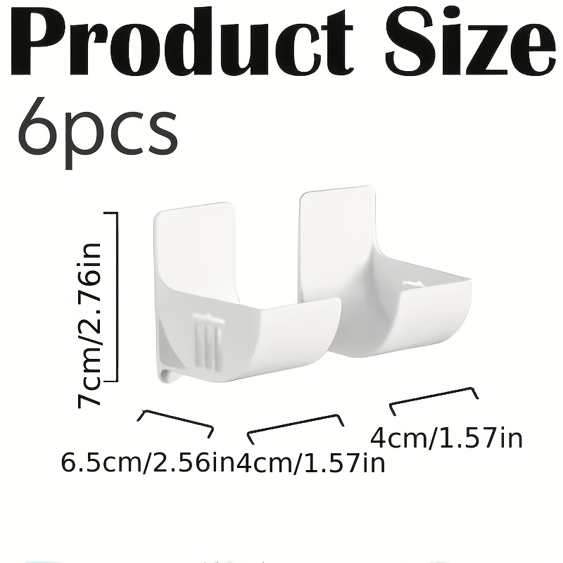 Image of 6 Garbage Bag Storage Racks, Suitable For Home Kitchen, Living Room Wall-mounted No-punch Practical Shelf, Cabinet Door Garbage Bag And Plastic Wrap Storage Additions Hanging Storage Tools