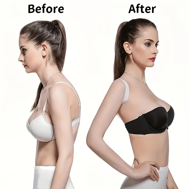 1pc Invisible Posture Corrector - Breathable Polyester Back Support Strap in Black, Pink, & Beige - Ideal for Posture Improvement, Daily Wear & Outdoor Activities, Back Posture Corrector
