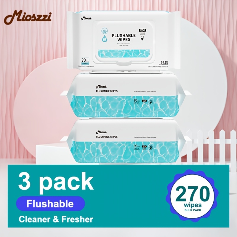 MIOSZZI Thickened Butt Wipes, Flushable Wet Wipes, XL Size Toilet Paper, No Alcohol, Quick-Dispersing, Unscented Toilet Wipes, Personal & Household Cleaning Wipes, Family Size, Local Warehouse - Image 6