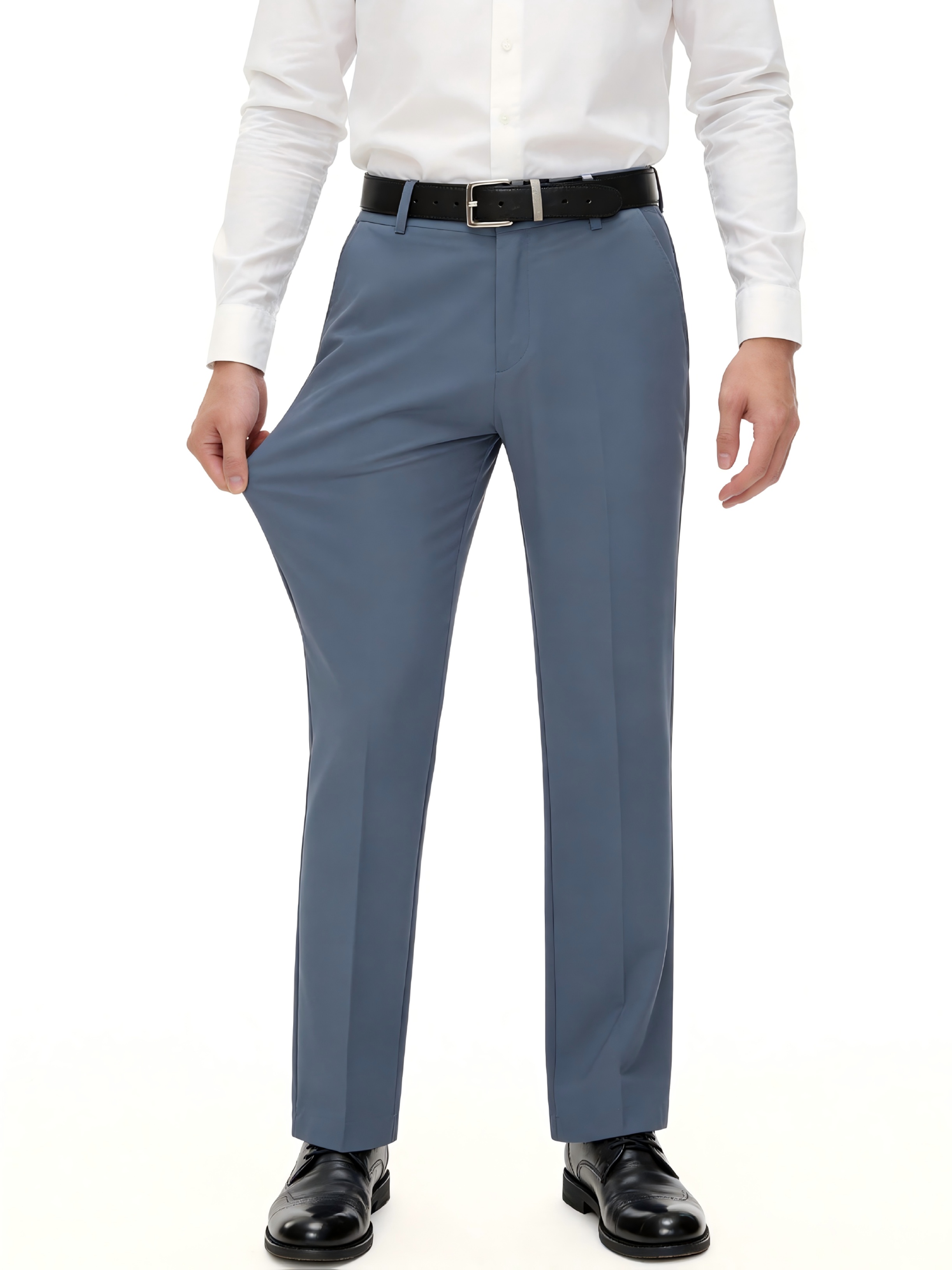 mens stretch casual pants lightweight quick dry elastic waist chinos trousers for business casual golf hiking daily wear