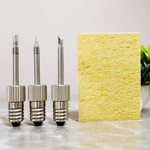 set of 4 soldering tips designed for e10 interface soldering iron head replacements suitable for b types