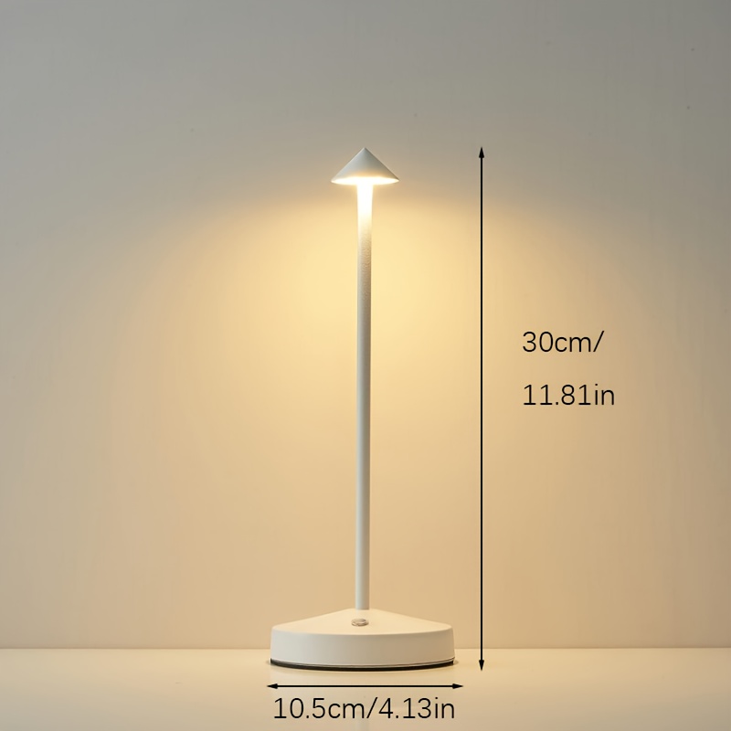 Portable Cordless LED Table Lamp with Touch Control & Stepless Dimming - USB- Bedside Lamp Suitable for &, Portable Night with, Compatible for, Travel, Desk Use (No Wiring Chaos)
