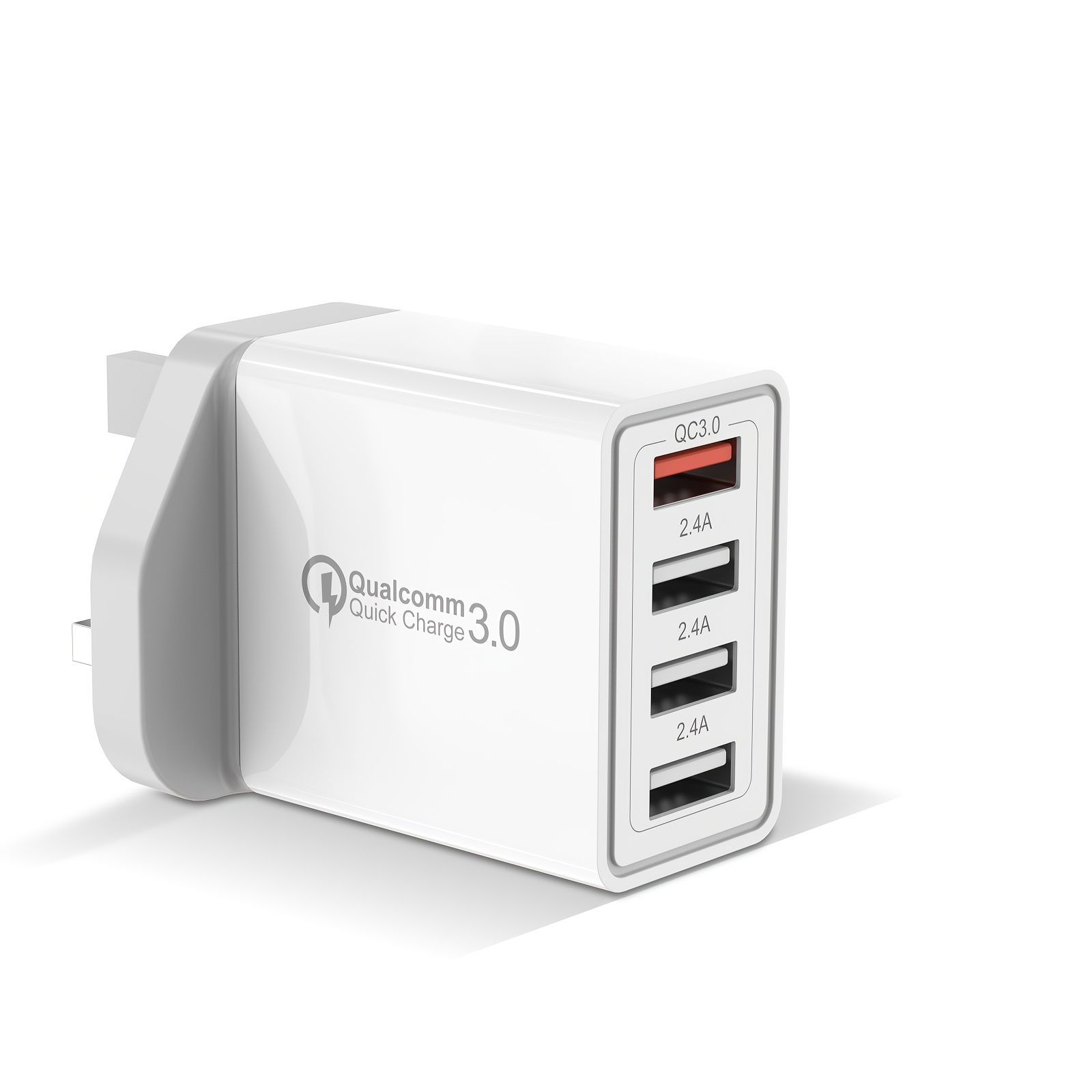 fast charge 3 0 portable usb wall charger 4ports usb charger block power adapter charger brick plug compatible with samsung galaxy s23 s22 iphone 14 13 ipad lg htc google pixel 7