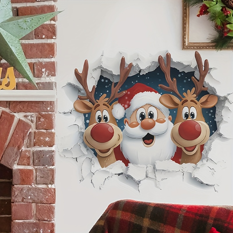 3d Wall-breaking Wall Sticker, Decorating Living Room, Dining Room, Foyer, Bedroom, Removable Pvc Wall Sticker