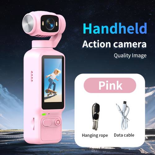 180 rotatable lens camera with large capacity suitable for travel outdoor sports and vlogging in multiple colors without tf card