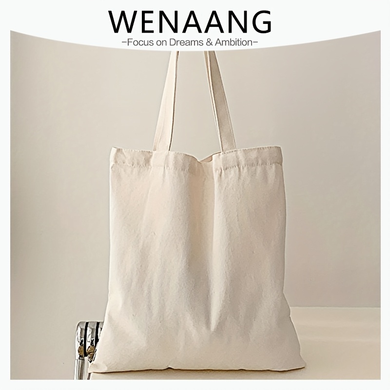 Image of Of Premium Canvas Tote Bags For Men And Women, Reusable Shopping Bags With High Capacity For Groceries