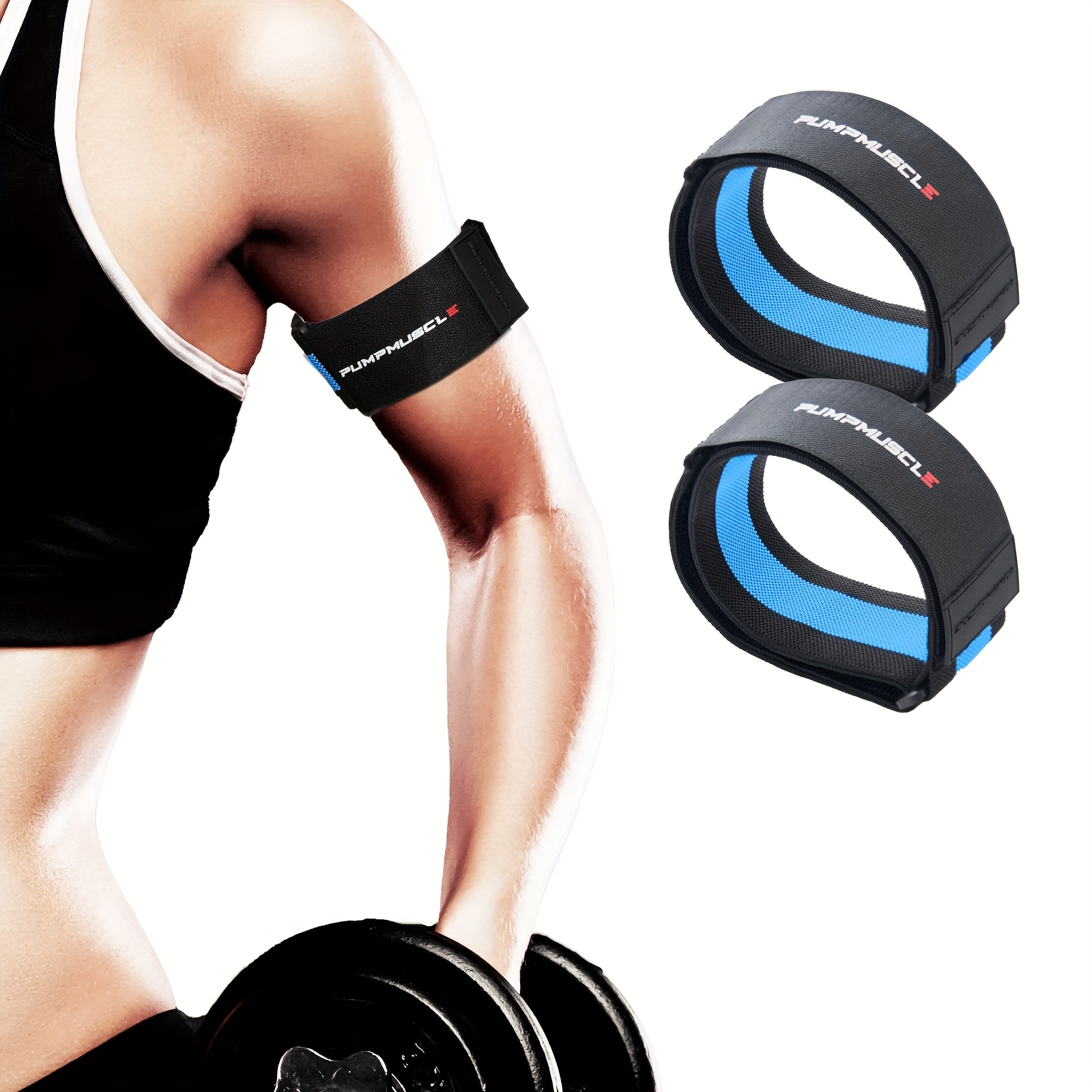 2pcs Adjustable BFR Bands for Muscle Growth & Strength