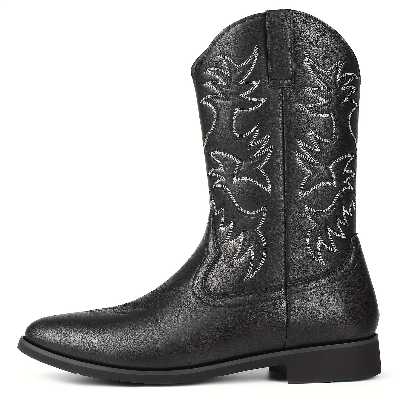 botas de vaquero vintage para hombres botas de de caña media con