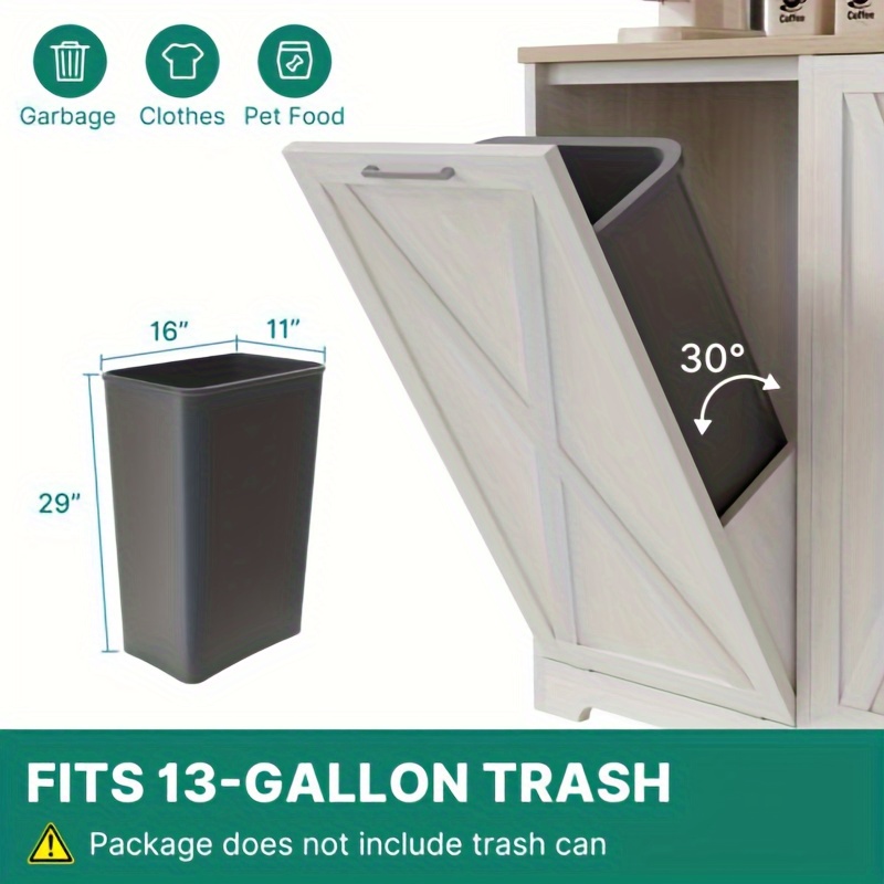 

Yardbliss Out Outlet, 13 Gallon Freestanding Trash Bin , ,