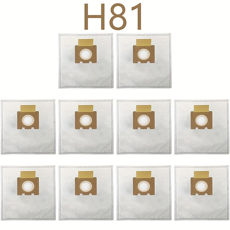 TEMU 10-pack Suitable For Hoover H81 Hepa Vacuum Dust Bags, Disposable Filtration Replacement Bags Compatible With Hoover H81 Pure Epa, Extra Models