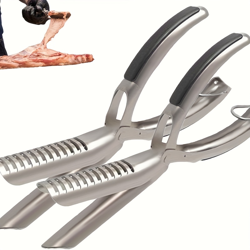 stainless steel bbq rib peeler manual rib removal tool easy rib preparation with ergonomic handle food grade durable kitchen gadget for home cooks and professional chefs piercing design