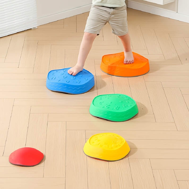 Frog Balance Stepping Stones For Kids | 8-Piece Indoor/Outdoor Obstacle