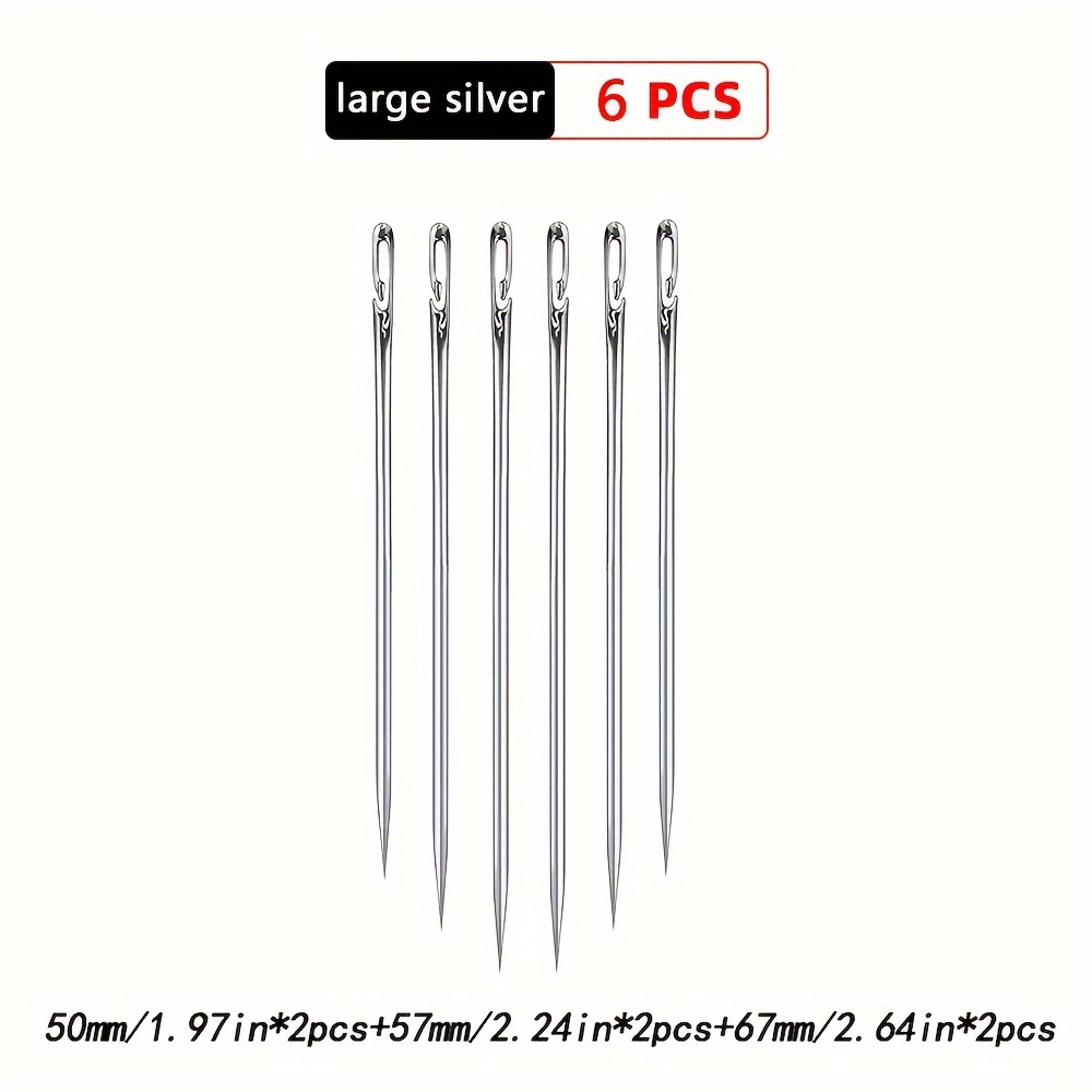 Blind Stainless Steel Needle Darning Hand Sewing Side Open