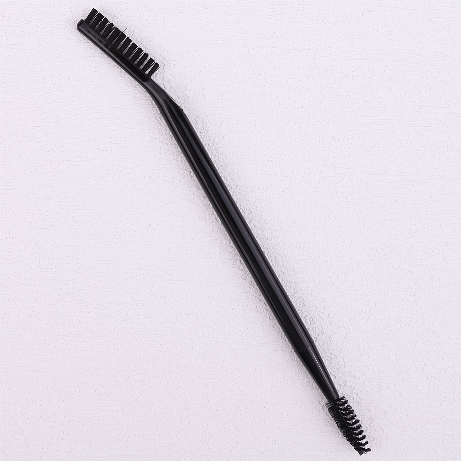 TEMU Recourbe-cils double embout avec une brosse à sourcils blanche, disponible en plusieurs couleurs, pinceau de Cosmétique polyvalent .
