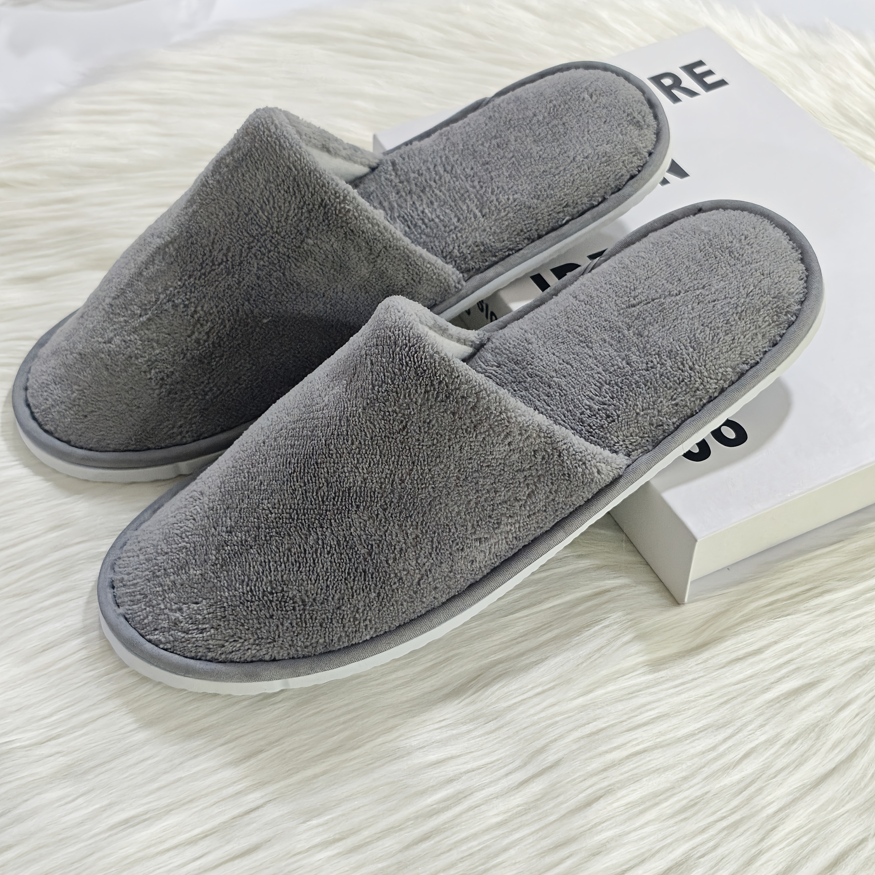 10 Pairs Luxury Slippers, Non-slip Slipper, Bulk Hotel & , Perfect For Guests, Travel, Shoeless Homes, Mens 11, Womens 12, Home Essential Bath/bathroom Accessories, Suitable For Women