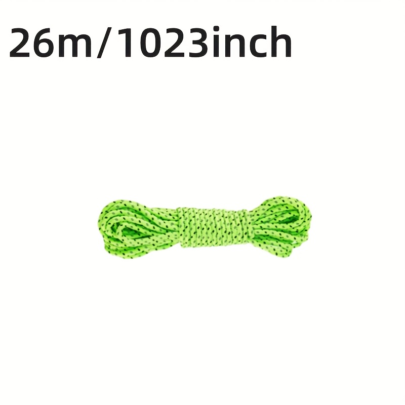 8/26m 4mm Outdoor Camping Braided Bracelet, Durable Polyester Material, Hand-woven, Ideal For Tent Accessories, Camping Bracelets