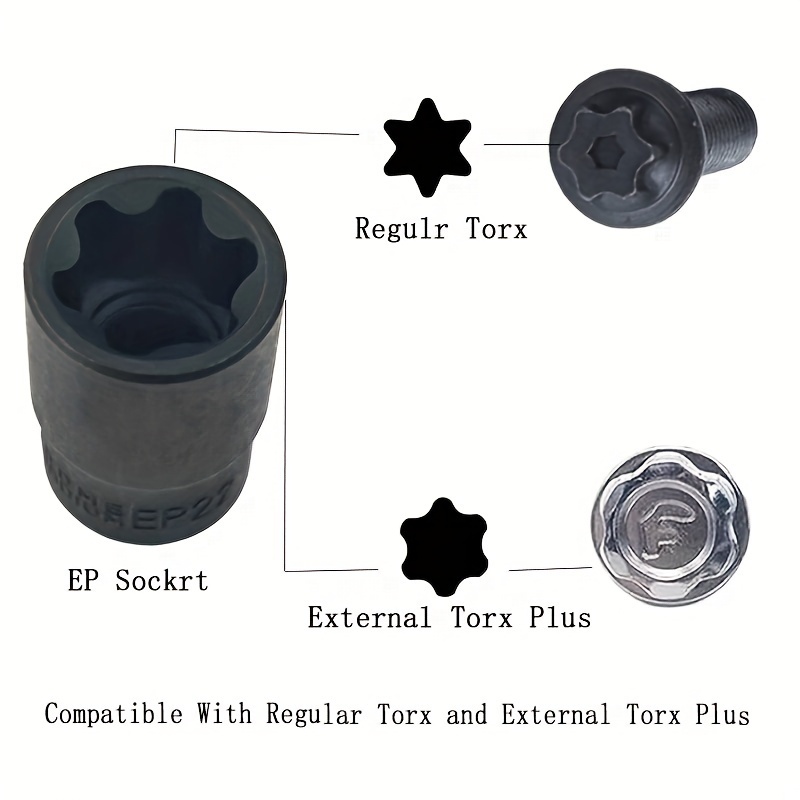 External Torx Plus Socket Set 6 Point Ep Socket Ep4 Ep32 Dr - Temu