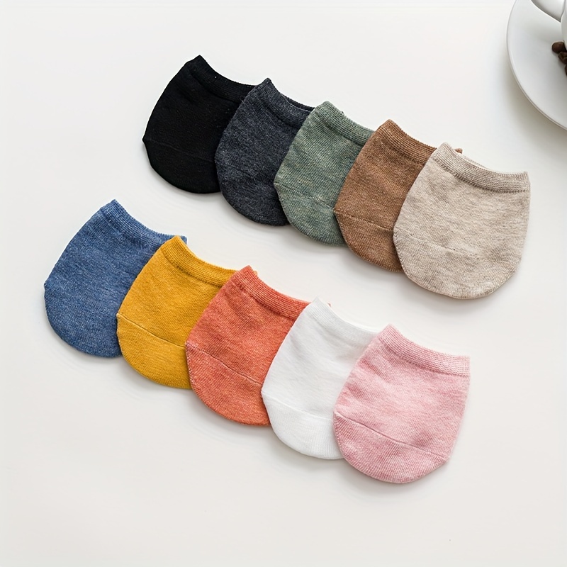 

5/10 Pairs Toe Topper Socks, Casual & Breathable Half Invisible Socks, Women's Stockings & Hosiery